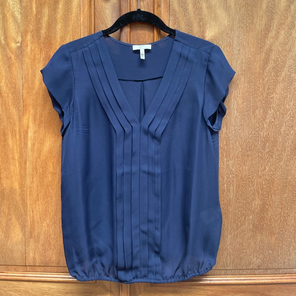 Joie Silk Navy Top
